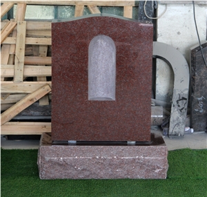 Indian Red Granite Polished All Monument Serp Top