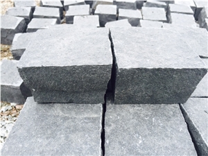 Gia Lai Black Basalt Cubic Pavers, Landscaping Stones