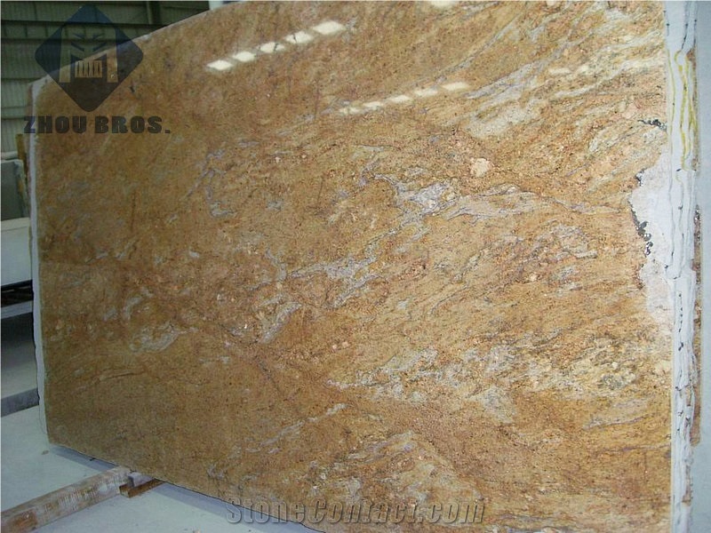Best China Sunset Gold Granite Slabs & Tiles, Polished Floor & Wall Cover