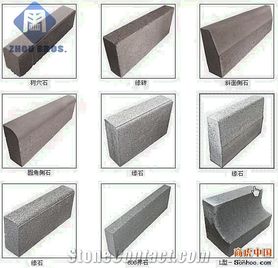 G603/G612/G664/G654 China Sesame Black Impala Black Kerbs/ Kerbstone /Curbs for Road Side Stone Exteroir Paving Stone
