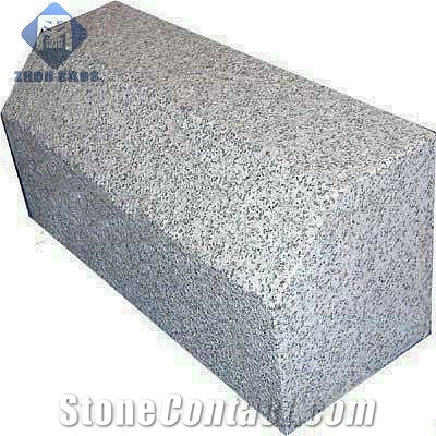 Granite Kerbstone, Chinese Cheap Grey Granite Flamed Curbstone, New G603/G654/G3504/G3503 Light Grey Granite Road Stone, Side Stone