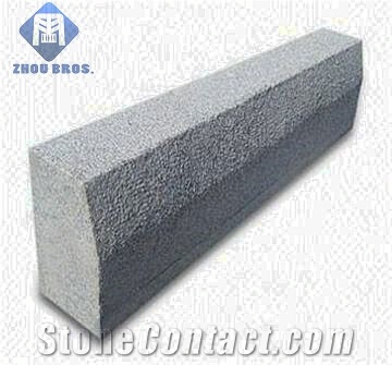 Granite Kerbstone, Chinese Cheap Grey Granite Flamed Curbstone, New G603/G654/G3504/G3503 Light Grey Granite Road Stone, Side Stone