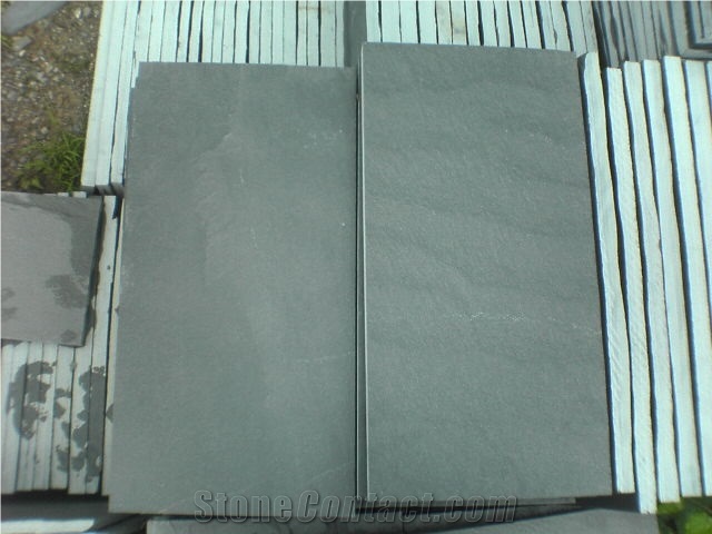 China Green Slate Tiles Natural Surface Splir Face for Wall Covering