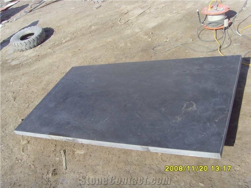 Patio Paving Tiles Shandong Blue Stone Tiles Bluestone Honed Antique Style Slabs / Cut to Size for Floor Paving