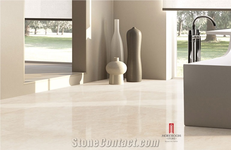 Burdur Beige Marble Polished Composite Marble Tile 14mm for Tiny Home