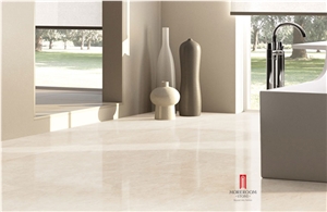 Burdur Beige Marble Polished Composite Marble Tile 14mm for Tiny Home