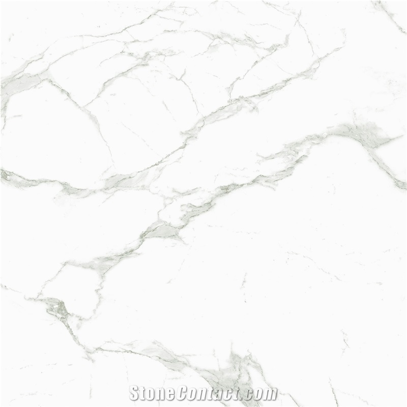 Calacatta Gold Marble Look Polished Porcelain Tile for Floor