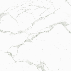 Calacatta Gold Marble Look Polished Porcelain Tile for Floor