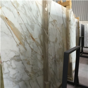 Calacatta Gold Marble Slab Price, Italy White Marble