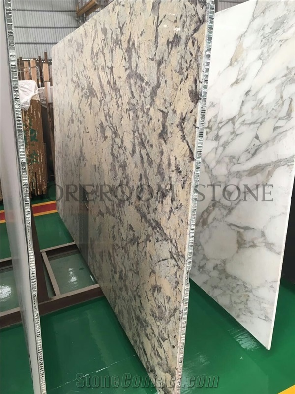 Calacatta Marble Laminated with Aluminium Honeycomb Stone Panel