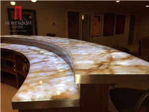 Lightweight Backlight Translucent Onyx Laminated Glass or Fiberglass