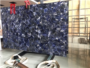 Luxury Semiprecious Blue Stone Tile and Slab