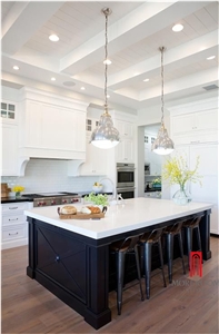 Pure White Quartz Stone Kitchen Countertop Wholesale Price