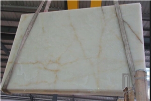 Translucent White Onyx Slabs Onix Stone Cut to Size Price
