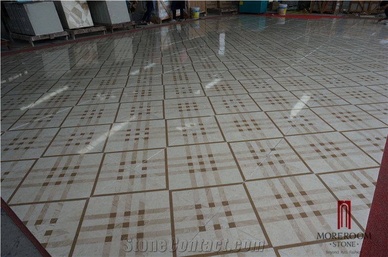 Waterjet Floor Marble Tile Flooring