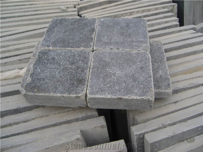 Blue Limestone Tiles from Shandong Province