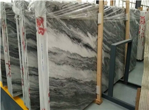 Natural Cloudy White Marble Tile