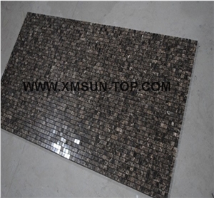 Brown Mable Mosaic Wall Tiles/Natural Stone Mosaic Walling/Mable Mosaic Building Ornaments/Building Stones/Polished Stone/Decorative Stone Mosaic