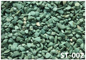 China Green Pebble Stone, Green Gravel, Polished Pebbles, Pebble River Stone, Small Size Pebble&Gravel for Decoration in Landscaping, Garden, Walkway