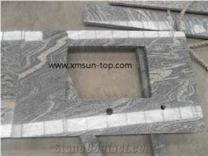 China Juparana Grey Granite Countertop, Multicolour Grain Granite, G261 Granite Kitchen Counter Top, China Juparana Granite