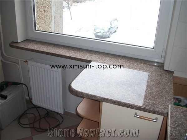 Chinese G664 Granite Window Sills Luna Pearl Granite Window Frame