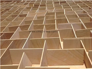 Chinese Yellow Sandstone Slabs&Tiles, Polisheded Surface Sandstone, Yellow Wood Sandstone Tile, Wooden Yellow Sandstone, Sunset Gold Sandstone Floor Tiles, Veined Sandstone Floor Covering
