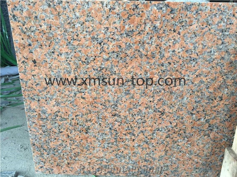 G562 Granite Staircase, Maple Red Granite Stair Riser, Red Granite Stair Maple Leaves Granite Stair Treads, China Maple Red Granite Steps, Indoor Stair Decoration, Polished Steps