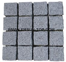 G603 Granite Cube Stone/Bacuo White Granite Floor Covering/Balma Grey Cobble Stone/Sesame White Granite Paving Sets/Ice Cristall Granite Courtyard Road Pavers/China Sardinia Granite Pavers/Bianco Amoy