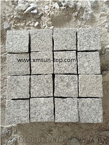 G603 Granite Cube Stone, Sesame White Paver Sets, Bianco Crystal Cube Stone, Padang White Cobble Stone for Garden Paving, Road Paving