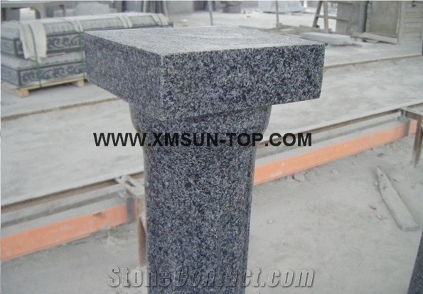 G654 Granite Staircase Rails/Sesame Black Handrail/Charcoal Black Railings/China Impala Granite Balustrades/China Jasberg Granite Baluster/Grey Building Stone