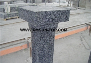 G654 Granite Staircase Rails/Sesame Black Handrail/Charcoal Black Railings/China Impala Granite Balustrades/China Jasberg Granite Baluster/Grey Building Stone