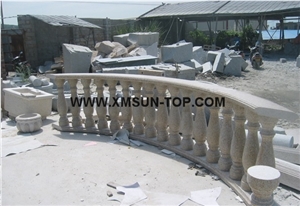G682 Granite Balustrades/Rusty Yellow Granite Baluster/Desert Gold Granite Railings/Gold Leaf China Granite Staircase Rails/Golden Cristal Granite/Palace Sand Granite/Padang Giallo Granite