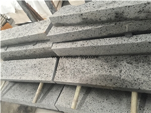 Lava Stone, Grey Lava Stone Staircase, Lava Stone Stair Riser, China Grey Basalt Steps, Grey Lava Stone for Pavement