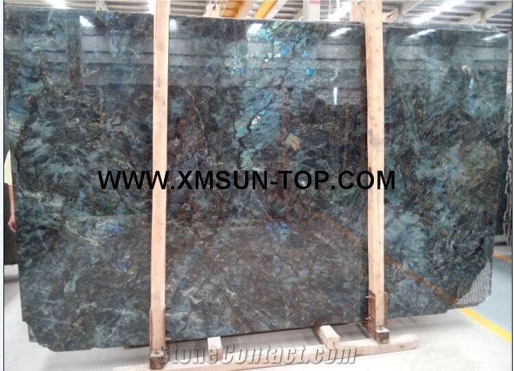 Lemurian Blue Granite Slabs & Tiles& Gangsaw Slab & Strips(Small Slabs) & Customized/Bleue Lemur Granite Polished/Blue Lemure Wall Tile/Madagascar Blue Granite Flooring/Lemurian Blue Granite