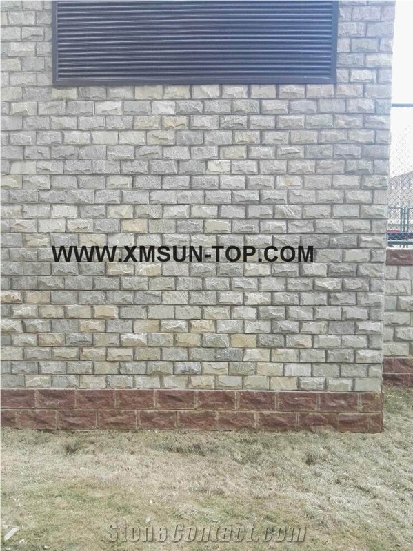 Light Grey and Yellow Walling & Building/Yellow Walling Tile/Natural Stone Building Ornaments/Yellow Stone Paving/Yellow Building Stones