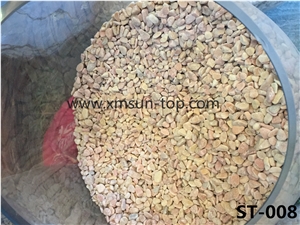 Light Pink Pebbles& Gravels, Light Color Pebbles, River Stone, Mixed Gravels-Small Size for Decoration in Landscaping, Garden, Walkway