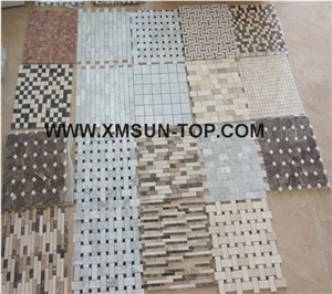Mable Mosaic Wall Tiles/Natural Stone Mosaic Walling/Mable Mosaic Building Ornaments/Building Stones/Polished Stone/Decorative Stone Mosaic