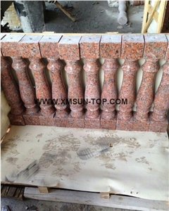 Maple Leaf Staircase Rails/G651 Granite Handrail/Chinese Capao Bonito Granite Railings/Cenxi Hong Granite Staircase Rails/Feng Ye Red Granite Baluster/Natural Stone Railings