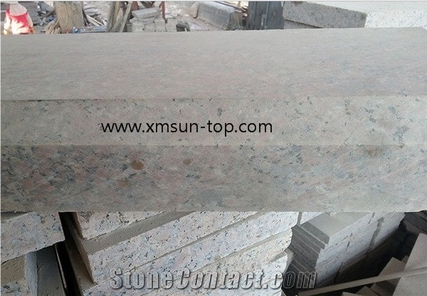 Maple Red Granite Kerbstone, G562 Granite Kerbs, Maple Leaf Red, Crown Red, Copperstone, Chinese Capao Bonito Curbstone, Side Stone, Red Granite Kerbstone for Outside Road Project