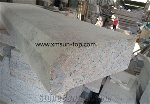 Maple Red Granite Kerbstone, G562 Granite Kerbs, Maple Leaf Red, Crown Red, Copperstone, Chinese Capao Bonito Curbstone, Side Stone, Red Granite Kerbstone for Outside Road Project