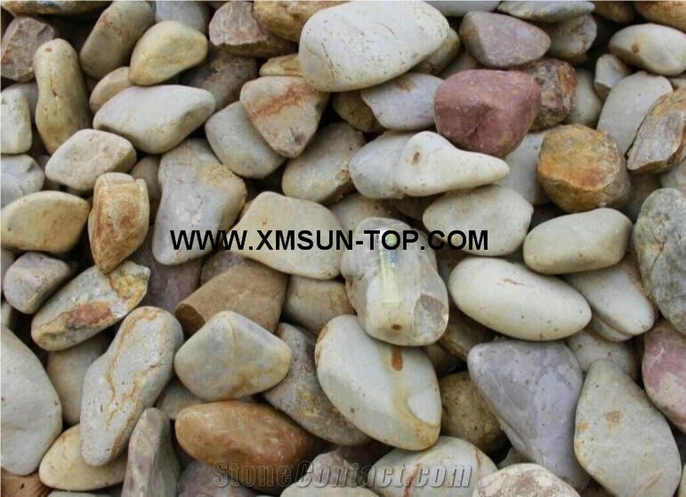 Mixed Color Pebble Stone, Size:2-5cm/River Stone&Pebbles/Colorful Pebbles/Washed Pebbles/Irregular Pebbles/Pebble Pattern/Mixed Pebble Stone/Pebble for Landscaping Decoration