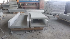 China Bluestone Bull Nose 300*600*20mm Bullnose with 40mm Drop