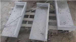 China Bluestone Bull Nose 300*600*20mm Bullnose with 40mm Drop