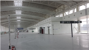 Luxurious Super White Airport Wall Covering Nano Crystal Slabs