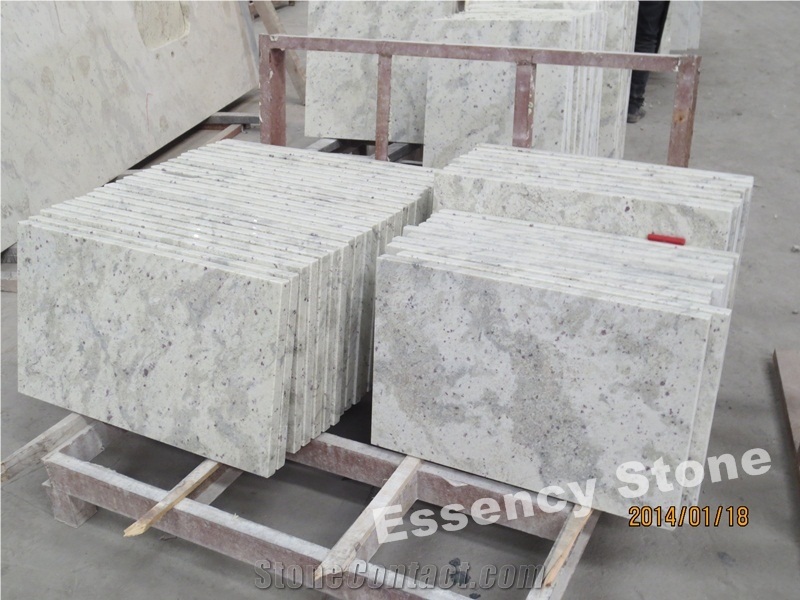 Andromeda Granite Tiles,Bianco Andromeda White Granite Cut to Size,Crystal Lanka White Granite,Sri Lanka Seafoam Green