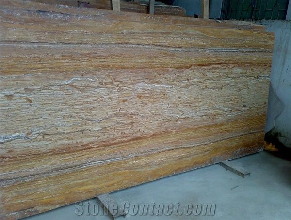 Gerdooyi Iran Azarshahr Walnut Travertine Golden Natural Stone Polished Tile & Big Slab,Quarry Owner Slabs & Cut-To-Size Tiles, Floor&Wall Cover,Patio Pavement,Clading