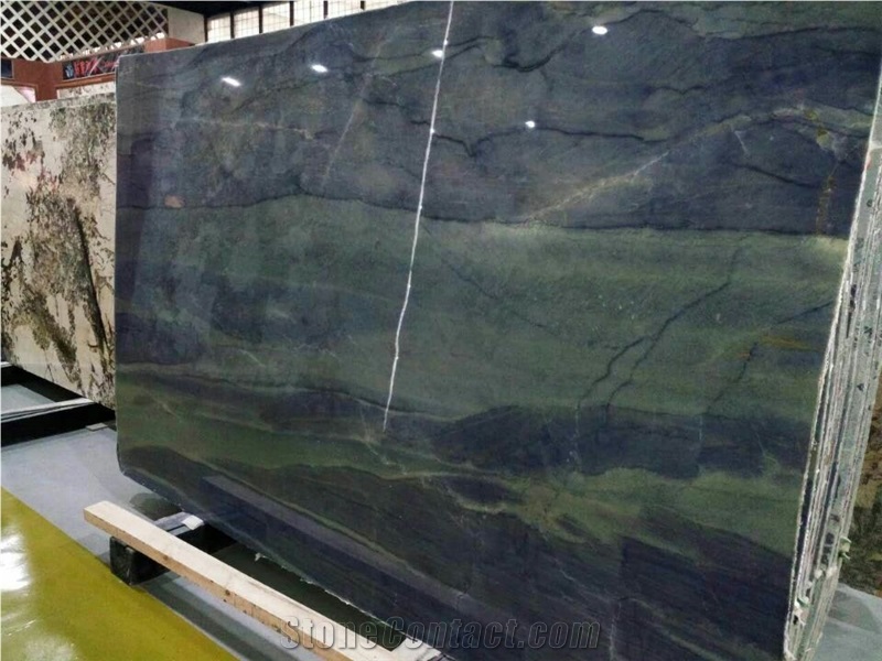 Brazil Azul Imperial Quartzite Polished Slab & Floor & Wall Tile