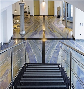 Brazil Azul Imperial Quartzite Polished Slab & Floor & Wall Tile