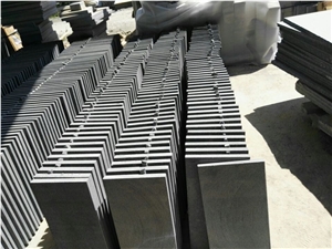 Chinese Sesame Black G654 Sandblasted Tiles and Dropface, Cut-To-Size, Pool Coping, Pavers, Wall Cladding, Wallstone, Coble, Kerb, Facade Stone, Step Treads, Stair, Risers,Staircase, Stair Threshold,