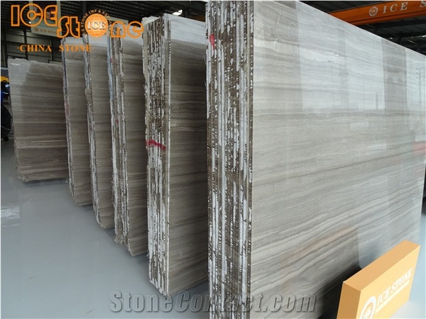 Athen Wood Wooden Grain Chinese Marble Slabs Tiles Natural Stone Products Floor Large Quantity Projects